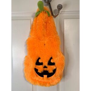 Pup Crew Fuzzy Pumpkin Dog Apparel Halloween Costume Size XS (12-14")